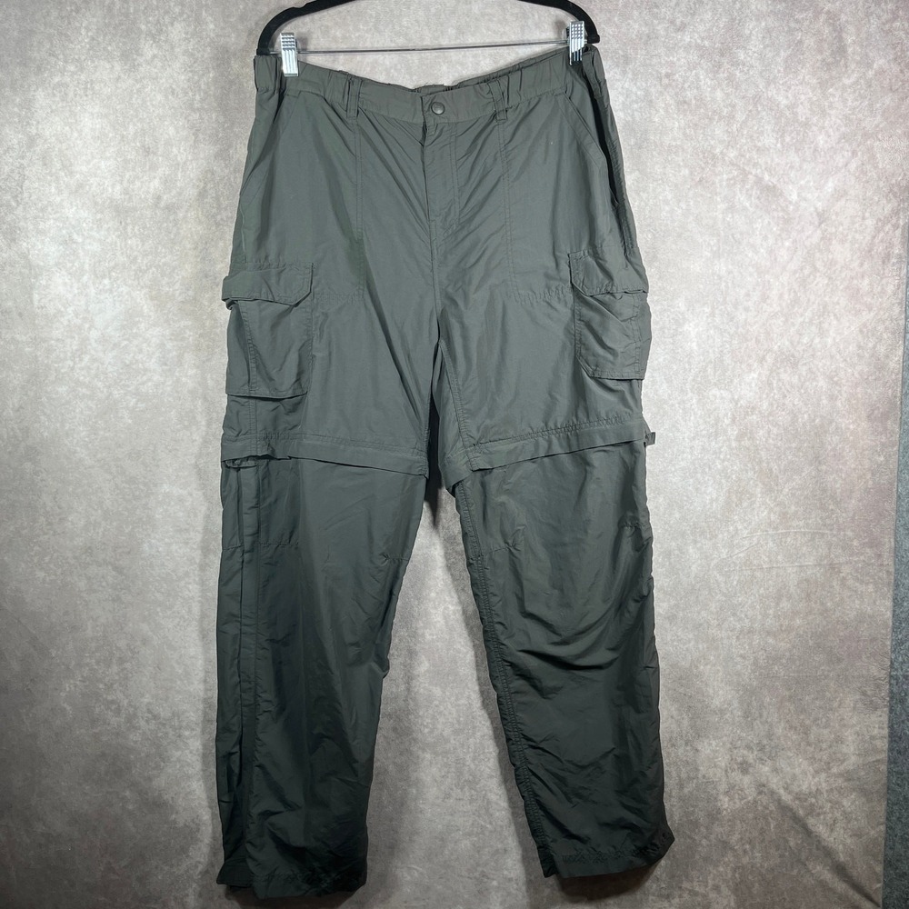 REI Pants Womens 16P Gray Nylon Convertible Hiking‎ Camping Outdoors Pockets